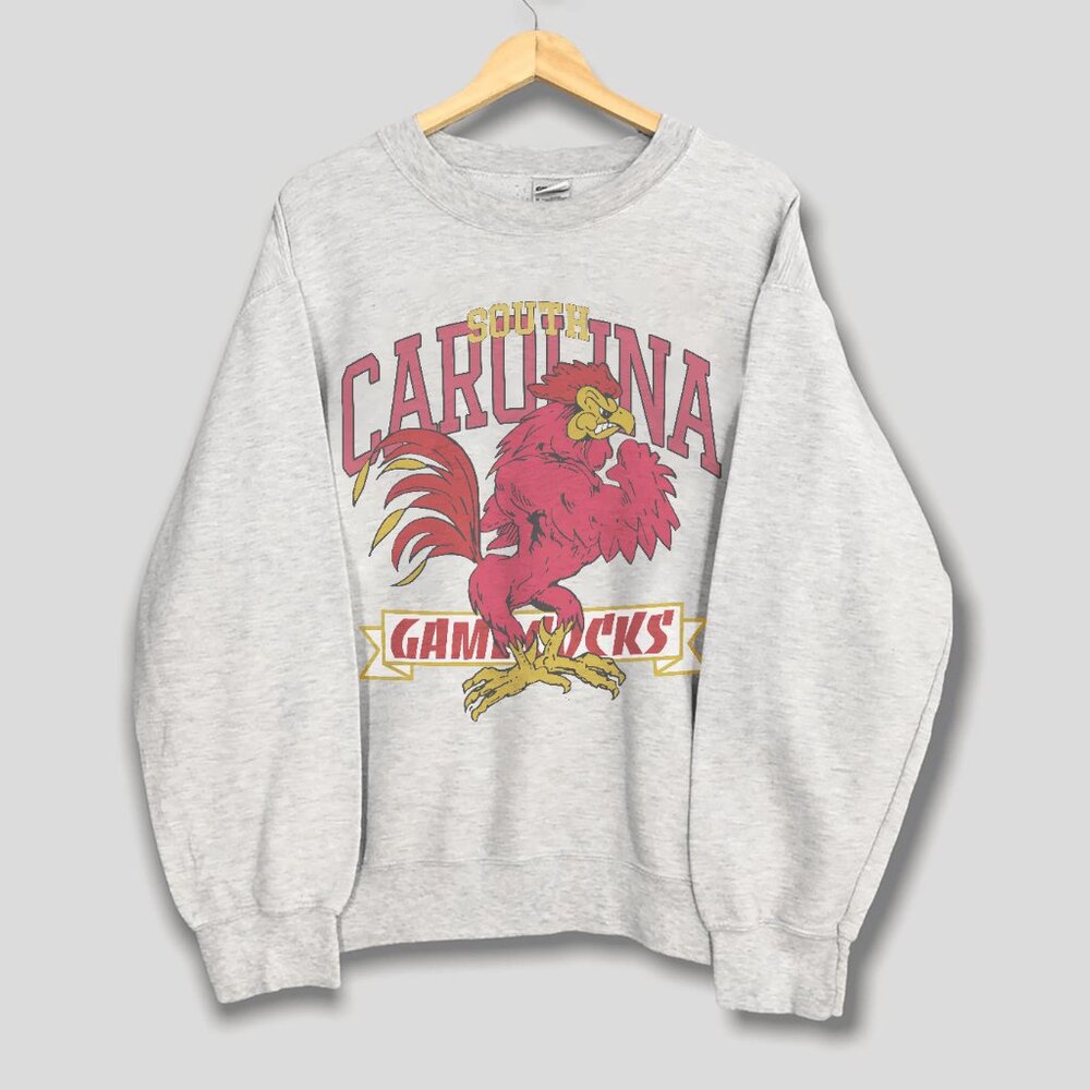 Vintage University of South Carolina Gamecocks NCAA Sweatshirt, Football Shirt